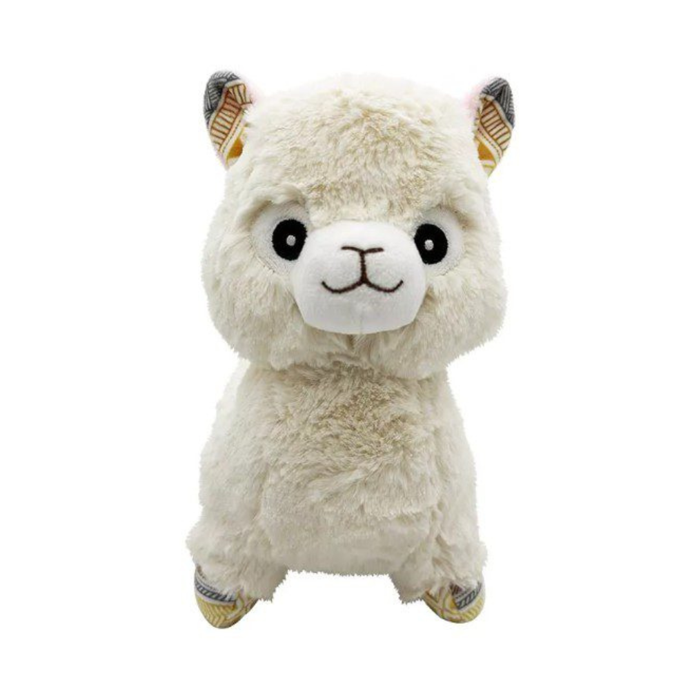 Plush hot water bottle llama