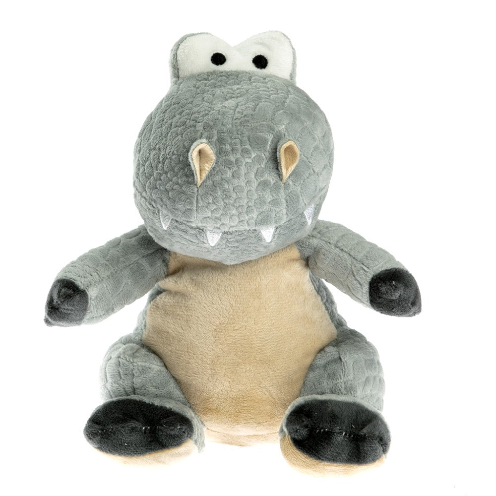 Grey Dino Hot Water Bottle Plush