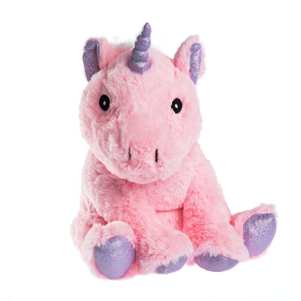 Pink unicorn hot water bottle plush