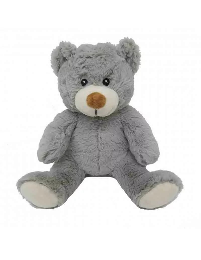 Grey bear hot water bottle plush toy