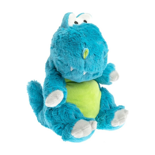 Dino bleu peluche bouillotte