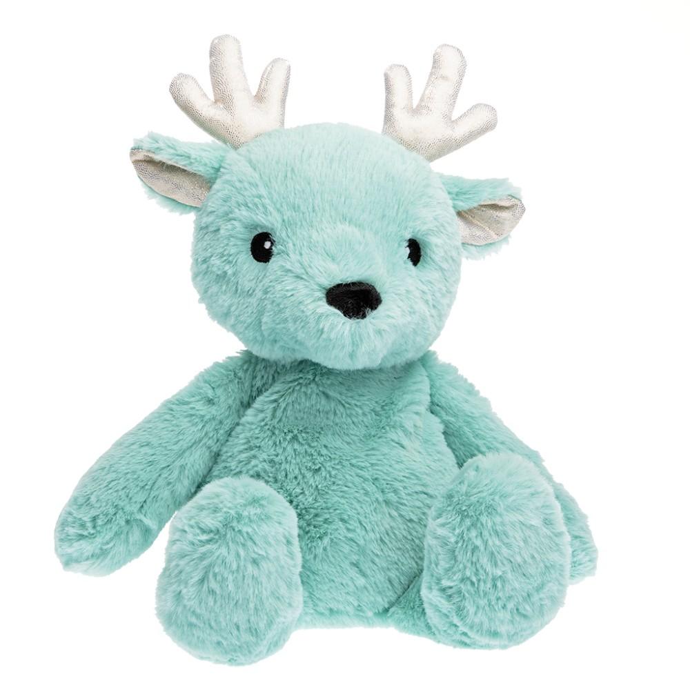 Cerf bleu peluche bouillotte
