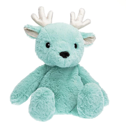 Cerf bleu peluche bouillotte