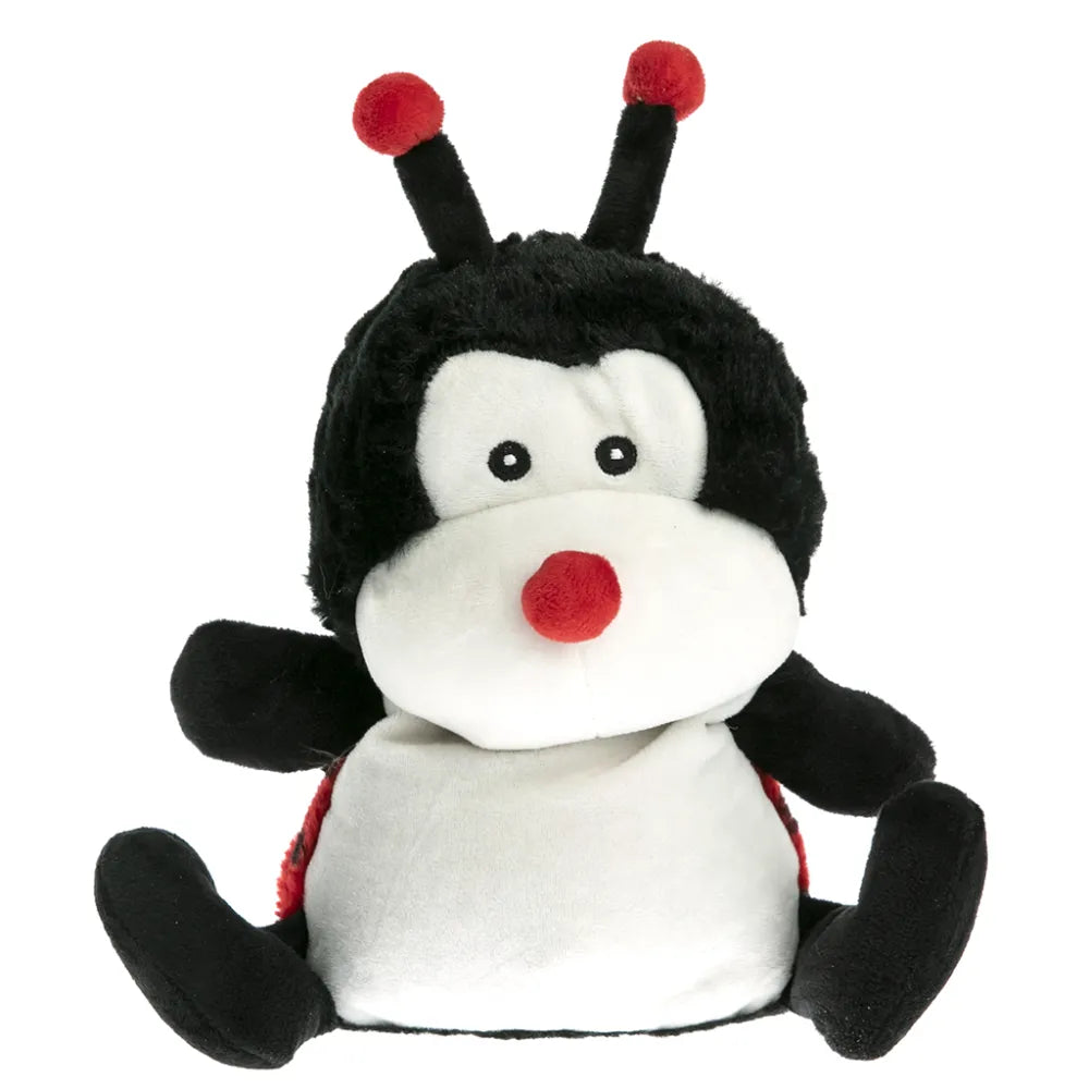 Coccinelle peluche bouillotte