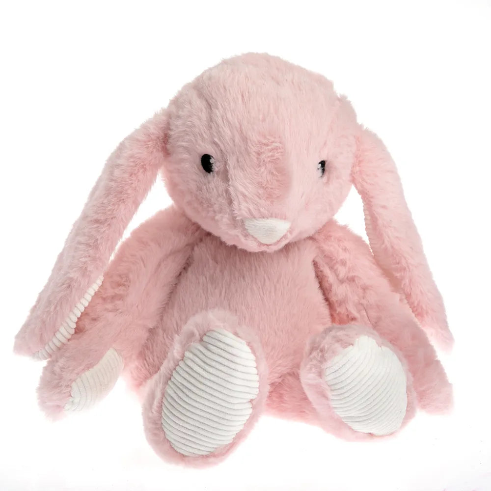 Lapin rose peluche bouillotte