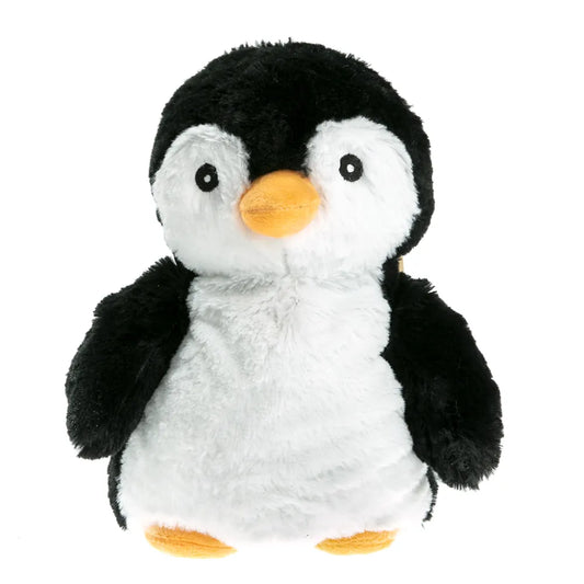 Pingouin noir et blanc peluche bouillotte