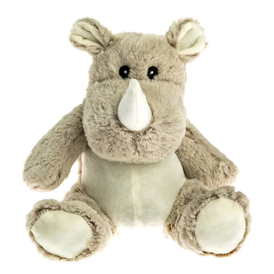Rhinocéros marron peluche bouillotte