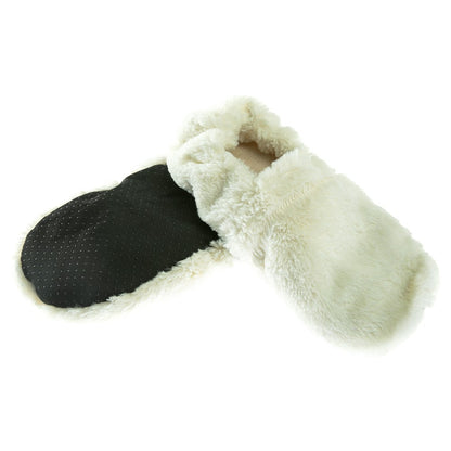 Chaussons bouillottes gris