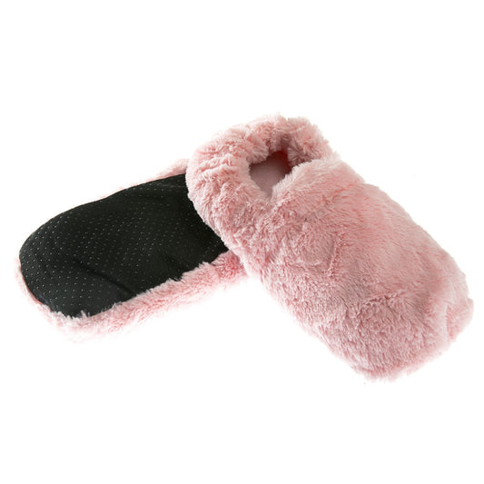 Chaussons bouillottes rose