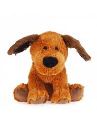 Chien marron peluche bouillotte