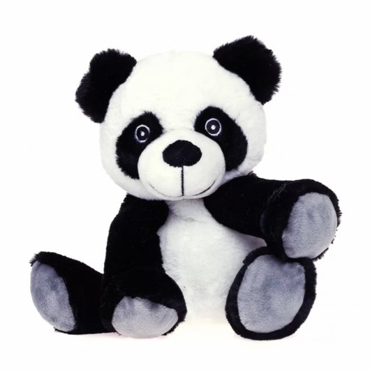 Panda noir blanc gris peluche bouillotte