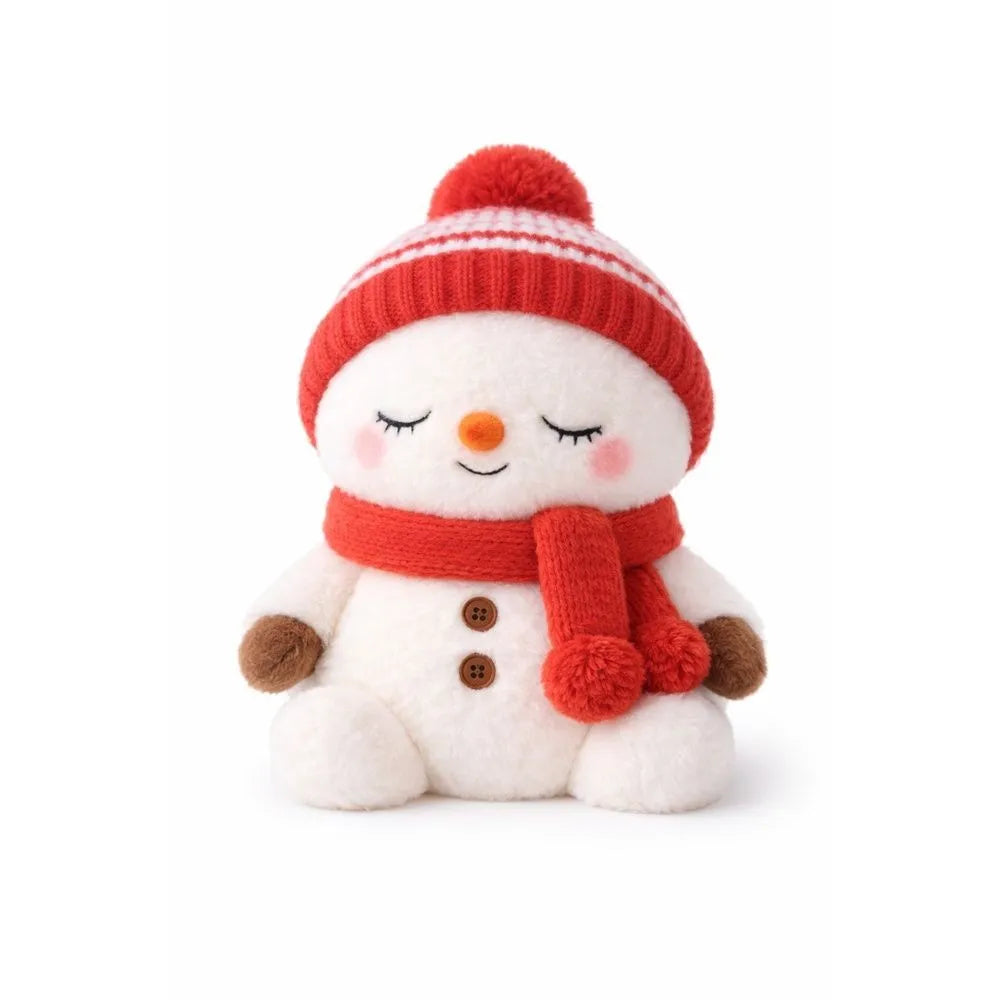 Bonhomme de neige peluche bouillotte