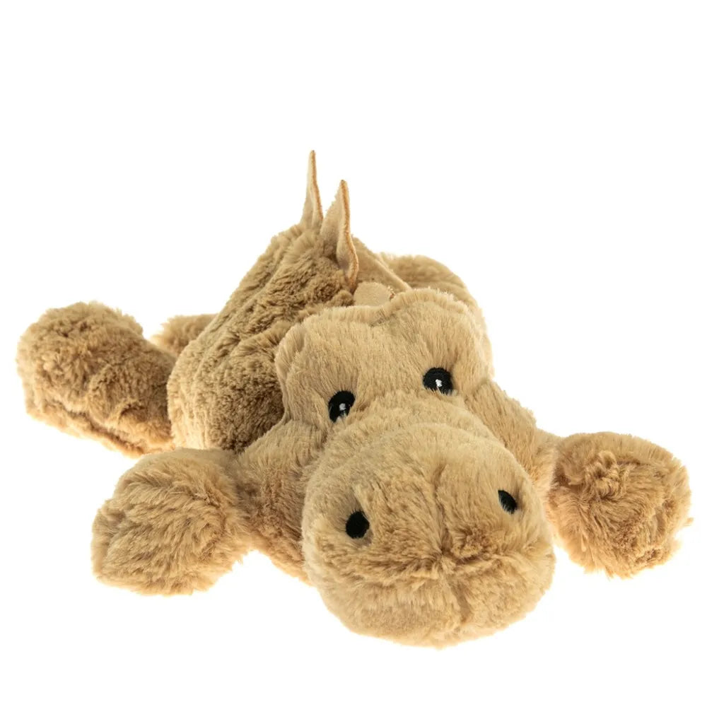 Crocodile marron peluche bouillotte