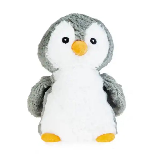 Pingouin blanc et gris peluche bouillotte